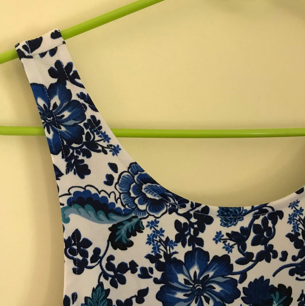 Blue China Floral Dress